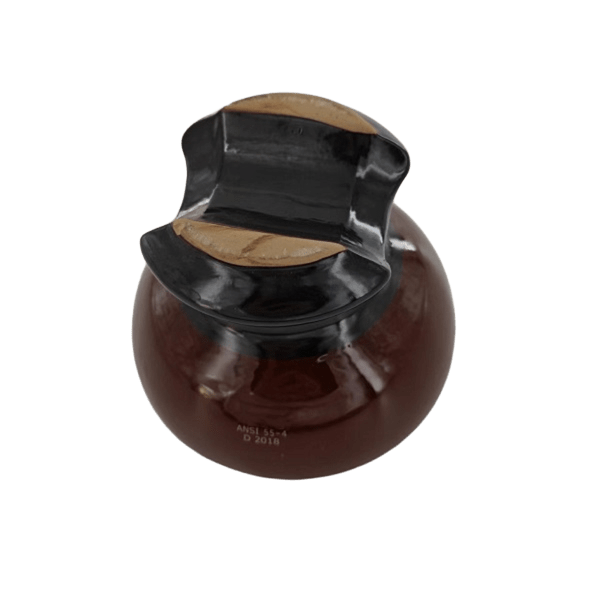 China's Old Brown Porcelain Insulators Pin Type 55-4