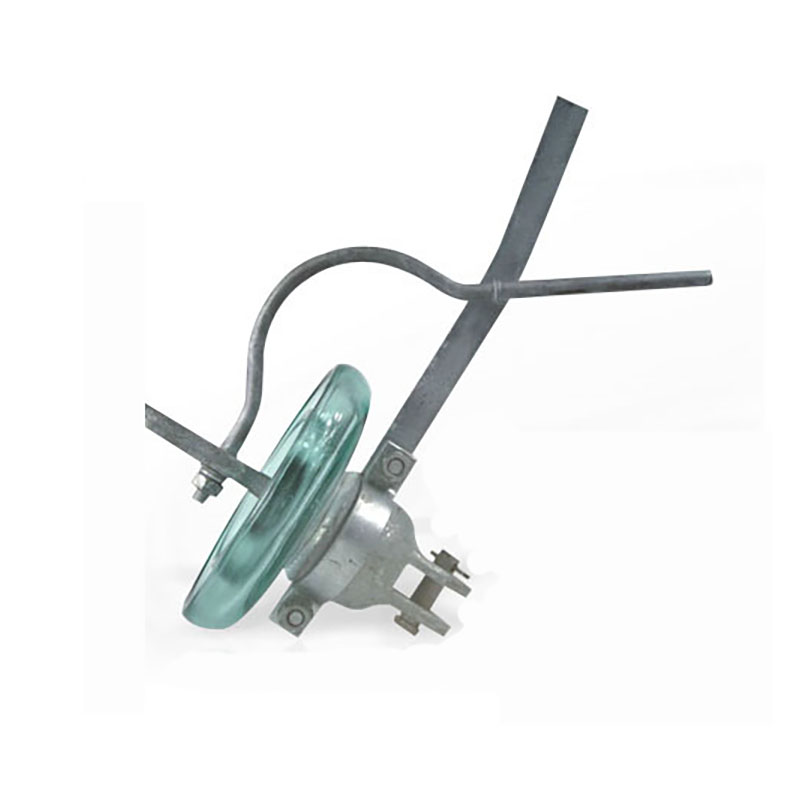 High voltage earth wire disc suspension 70 kN toughened glass insulator U70C glass insulators