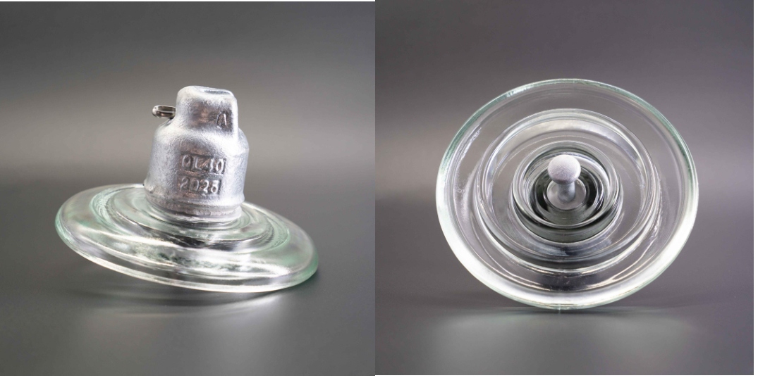 U40BP high voltage power line toughened glass insulator.png